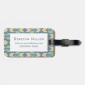 Geometrisches Pfeil-Muster Geo-Schritt-| im Freien Gepäckanhänger (Rückseite horizontal)