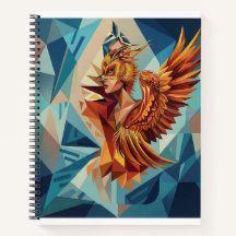 Geometrisches Phoenix-Kunstnotizbuch