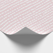 Geometrisches Pink- und Weißabstreifpapier Geschenkpapier (Ecke)
