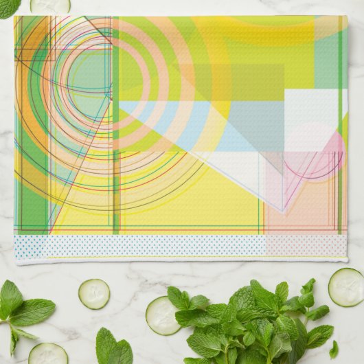 Geometrisches Profil Handtuch (Gefaltet)