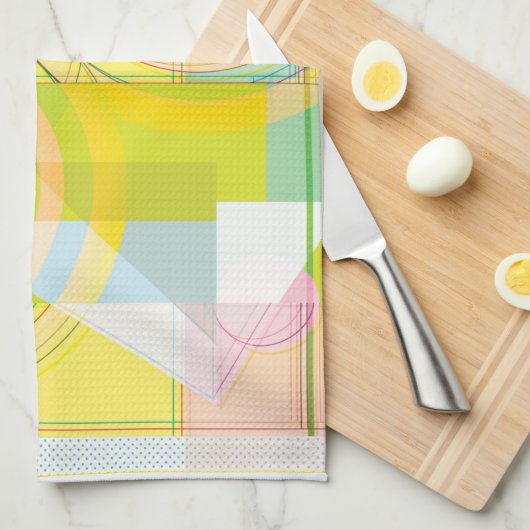 Geometrisches Profil Handtuch (Viertel Falte)