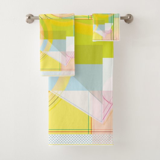 Geometrisches Profil Handtuch Badhandtuch Set (Insitu)