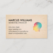 Geometrisches Profil Visitenkarte (Vorderseite)