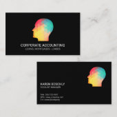 Geometrisches Profil Visitenkarte (Vorne/Hinten)