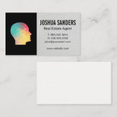 Geometrisches Profil Visitenkarte (Vorne/Hinten)