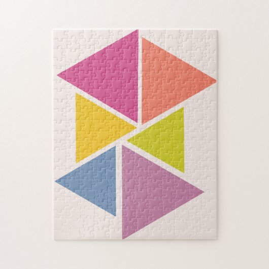 Geometrisches Puzzle Mitte des Jahrhunderts (Vertikal)