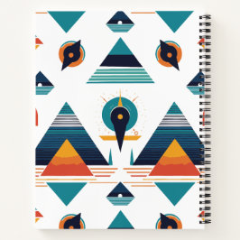 Geometrisches Pyramids-Notebook Notizblock