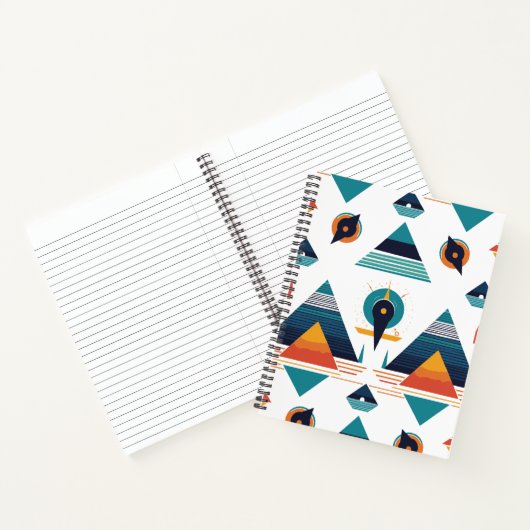 Geometrisches Pyramids-Notebook Notizblock (Innenseite)