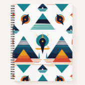 Geometrisches Pyramids-Notebook Notizblock (Vorderseite)