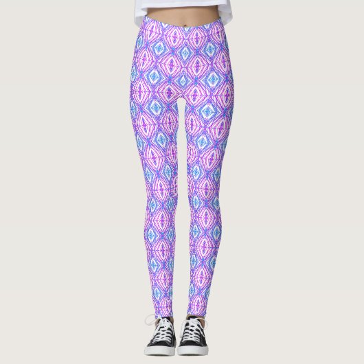 Geometrisches Quadrat und Diamond Leggings (Vorderseite)