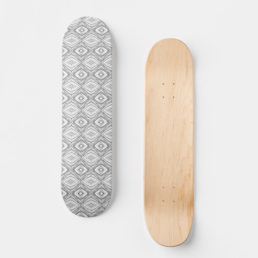 Geometrisches Quadrat und Diamond Skateboard (Vorderseite)