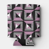 Geometrisches quadratisches Muster, nahtloses Desi Dosenkühler (Rückseite)