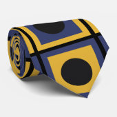 Geometrisches Quadratkreismuster Krawatte (Gerollt)