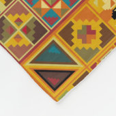 Geometrisches Quiltmuster (Azteken, Maya, Ägypter) Fleecedecke (Ecke)