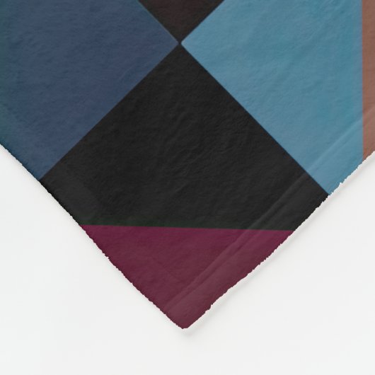 Geometrisches Quiltmuster Fleecedecke (Ecke)