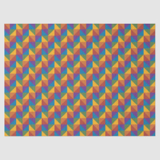 Geometrisches Rainbow-Dreieck Seidenpapier