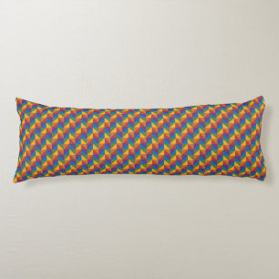 Geometrisches Rainbow-Dreieck Seitenschläferkissen