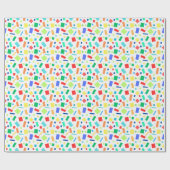 Geometrisches Rainbow-farbiges Confetti-Geschenk Geschenkpapier (Flach)
