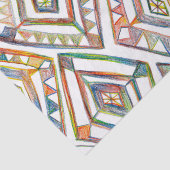 Geometrisches Rainbows Diamonds Pattern Geschenk Seidenpapier (Ausschnitt)