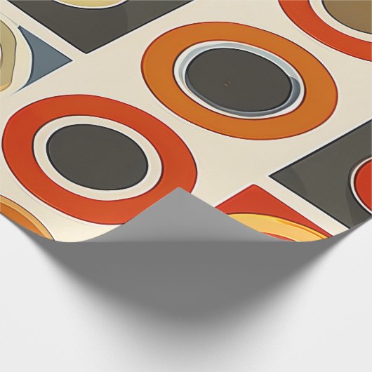 Geometrisches Raster Geschenkpapier (Ecke)