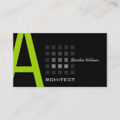 Geometrisches Raster Visitenkarte (Vorderseite)