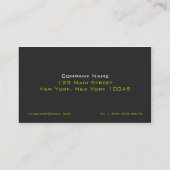 Geometrisches Raster Visitenkarte (Rückseite)