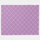 Geometrisches rauchiges Flieder Art Deco Fleecedecke (Vorderseite (Horizontal))