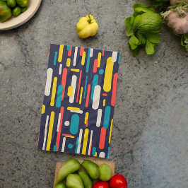 Geometrisches Rechteck-Muster Geschirrtuch