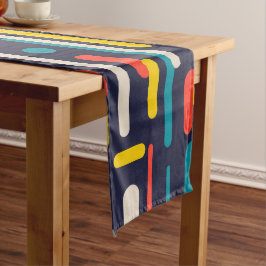 Geometrisches Rechteck-Muster Großer Tischläufer