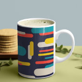 Geometrisches Rechteck-Muster Kaffeetasse