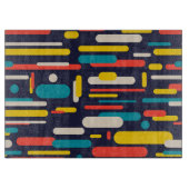 Geometrisches Rechteck-Muster Schneidebrett (Vorderseite)