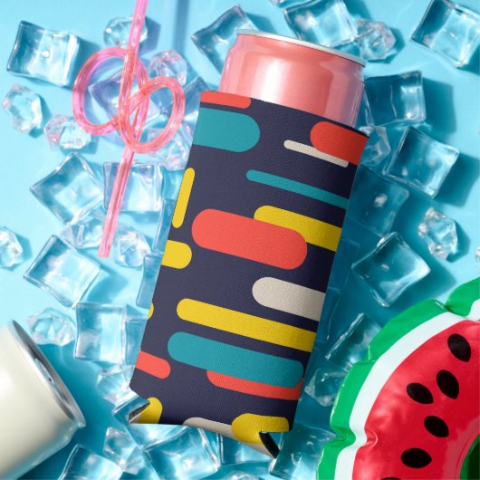 Geometrisches Rechteck-Muster Selters Dosenkühler (In Situ Sommer)