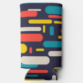 Geometrisches Rechteck-Muster Selters Dosenkühler (Rückseite)