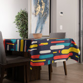 Geometrisches Rechteck-Muster Tischdecke