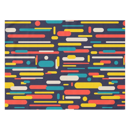 Geometrisches Rechteck-Muster Tischdecke (Vorderseite (Horizontal))