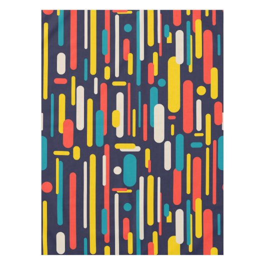 Geometrisches Rechteck-Muster Tischdecke (Vorderseite)