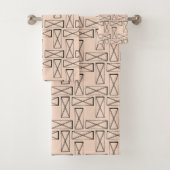Geometrisches Rechteck X Badhandtuch Set (Insitu)