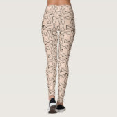 Geometrisches Rechteck X Leggings (Rückseite)