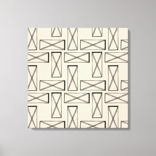 Geometrisches Rechteck X Leinwanddruck (Vorderseite)