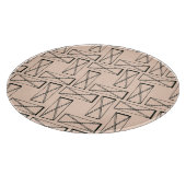 Geometrisches Rechteck X Schneidebrett (Ecke)