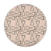 Geometrisches Rechteck X Schneidebrett (Vorderseite)