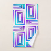 geometrisches rechteckiges Set (Handtuch)