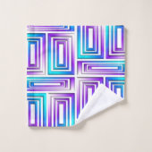 geometrisches rechteckiges Set (Waschlappen)