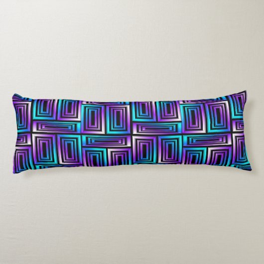 geometrisches Rechteckkissen Seitenschläferkissen (Rückseite)