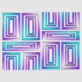 geometrisches Rechteckpapier Seidenpapier (Vorderseite)