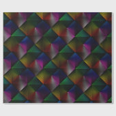 Geometrisches Regenbogendesign Geschenkpapier (Flach)
