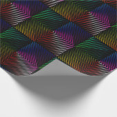 Geometrisches Regenbogendesign Geschenkpapier (Ecke)
