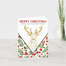 Geometrisches Rentier Faltschachtel - leere Weihna