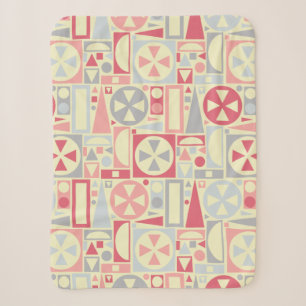 Geometrisches Retro 1950er Jahre Midcentury Modern Sherpadecke