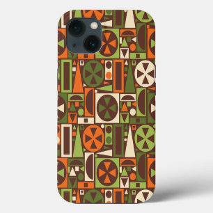 Geometrisches Retro 50er Jahre Mid-Century Modern iPhone Hülle